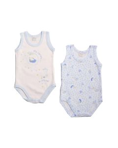 Ellepi Set di 2 Body Estivi Senza Maniche Bambini