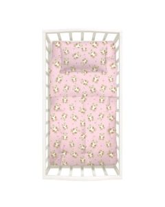 Caleffi Trapunta Con Paracolpi Lettino Baby Orsacchiotti Rosa