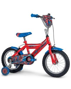 Spiderman Bicicletta a sfera per Bambini 14 pollici – Bici con Ruote Stabilizzatrici