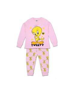 Pigiama Lungo Titti Looney Tunes Rosa Autunno Inverno