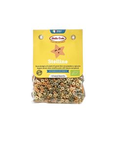 Dalla Costa Stelline Pasta Tricolore Al Pomodoro E Spinaci Pasta Bio Per Bambini Con Vitamina B1 Confezione Risparmio 8x200gr