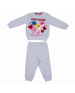 Pigiama lungo Baby  Baby Shark Grigio