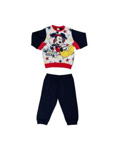 Mickey Rocks Pigiama Manica Lunga Blu e Rosso