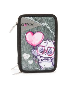 Astuccio  Scuola Completo a 3 Zip Panderful GOPOP Giochi Preziosi