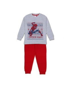 Spiderman Pigiama Natalizio Uomo Marvel Adulto Grigio