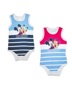 Set di 2 Body Senza Maniche Topolino Disney Baby