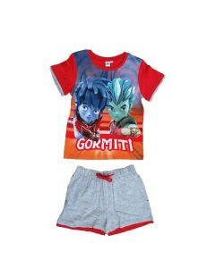 Set T-Shirt Gormiti e Pantaloncino Rosso