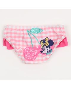 Ellepi Costumino Slip con Rouches Vichy Minnie Disney Baby