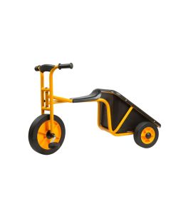 Triciclo con carriola posteriore integrata per bambini 3-8 anni