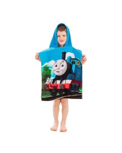 Il Trenino Thomas Poncho Asciugamano con Cappuccio