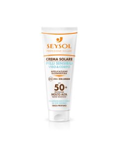 Seysol Crema Solare protezione 50+ per pelli sensibili, viso e corpo