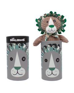 Les Deglingos Peluche grande Leone in scatola