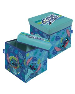 Lilo E Stitch Sedile Porta Oggetti Tessuto Pieghevole