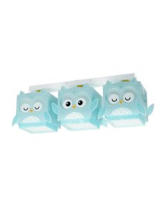 Plafoniera Per Bambini A 3 Luci Little Owl