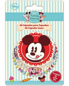 Set di 60 Pirottini per Cupcakes Mickey Mouse Family Disney Cake Design