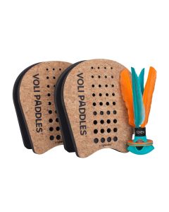 Waboba Voli Paddle Set – Gioco da Esterno per Famiglie con 2 Racchette e Volano Flyer