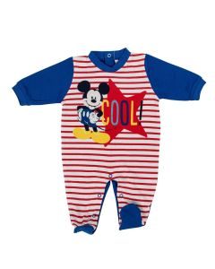 Topolino Tutina Stampa Righe Rosse Ellepi