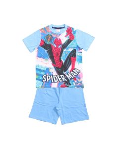 Pigiama corto Spiderman Azzurro