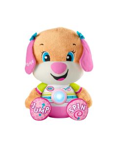 Fisher-Price Sorellina di Cagnolino Grande Peluche Musicale Ridi e Impara