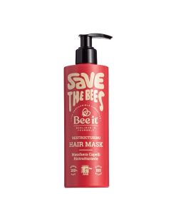 Bee it Maschera Capelli Ristrutturante 300ml – Riparatrice Post Shampoo per Capelli Danneggiati, Nutriente e Idratante