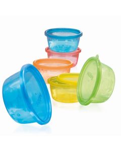 Nuby Set 6 Scodelline 300 ML Con Coperchio Ermetico