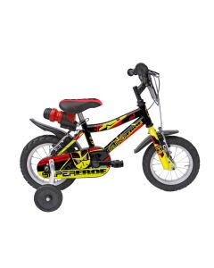 Bicicletta bambino Sport 1 Nero e Giallo 12 pollici
