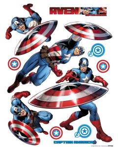 Capitan America Decorazione Adesiva 65x85cm