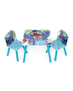 Stitch Set Tavolino e 2 Sedie in legno  Disney