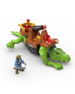 Imaginext Coccodrillo Gigante con Personaggio Capitan Uncino