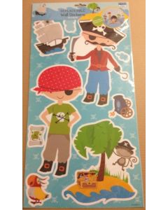 Coppia di Adesivi Murali Pirati