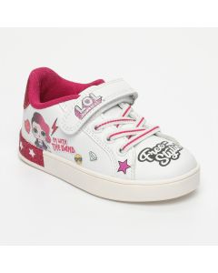 Scarpa Sneaker Skate LOL Surprise Bianca con Glitter