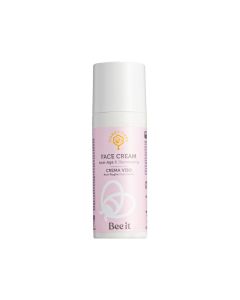 Bee it Crema Viso Illuminante e Rimpolpante – Antirughe con Miele Gammato, Vitamina E e Centella, Pelle Più Compatta e Luminosa
