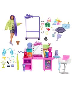 Barbie  Extra bambola e playset con un cucciolo