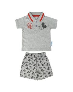 Completo Baby Mickey Polo e pantaloncino