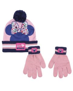 Set berretto con pon pon e guanti Minnie