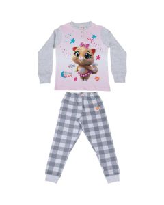 Pigiama Bambina Milady 44 Gatti Grigio
