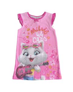 Camicia Da Notte Smanicata 44Gatti Milady Fuxia