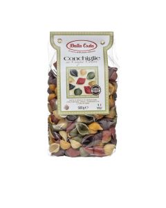 Dalla Costa Conchiglie 5 Colori Con Curcuma, Spinaci, Barbabietola E Carota Nera Confezione Risparmio 12x500gr
