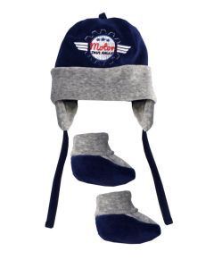 Ellepi Berretto con Paraorecchi e Calzine in Ciniglia