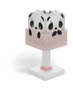 Lampada da comodino Panda Rosa
