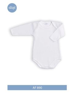 Ellepi Body Manica Lunga in Caldo Cotone Scollo Americana