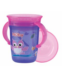 Nuby Tazza con manici 360 Wonder Cup Viola 240ml