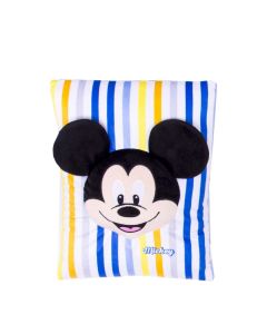 Cuscino con Applicazione Mickey Mouse Giallo e Blu