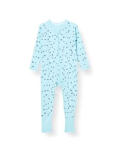 Tutina in cotone Lovable con zip Stelline