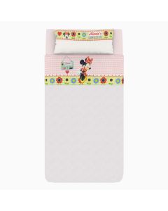 Completo Lenzuola Lettino Disney Minnie Rosa