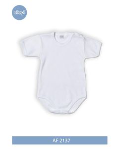 Ellepi Body Manica Corta in Caldo Cotone con Bottoncini