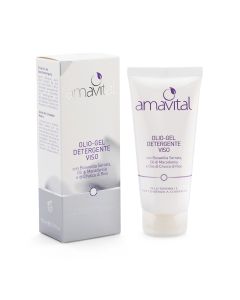 Amavital Olio Gel Detergente Viso 100ml - Pelli sensibili e con tendenza couperose