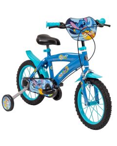 Disney Stitch Bicicletta per Bambini 14 pollici – Bici con Ruote Stabilizzatrici