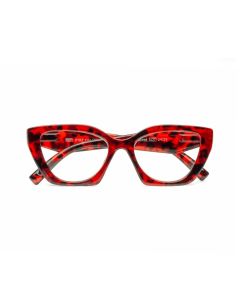 UTILISSIMI Occhiali da Lettura Donna per Presbiopia Tartarugati Rossi Havana Cat Eye con Cerniere Flex - +1.5