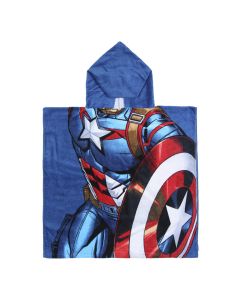 Asciugamano Poncho in Cotone Capitan America